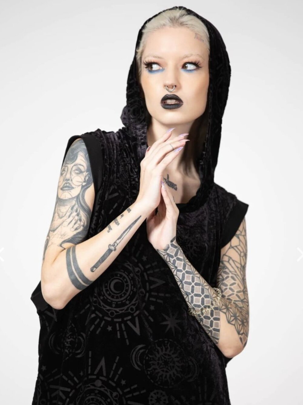 Killstar Truthsayer Burnout tunic XL